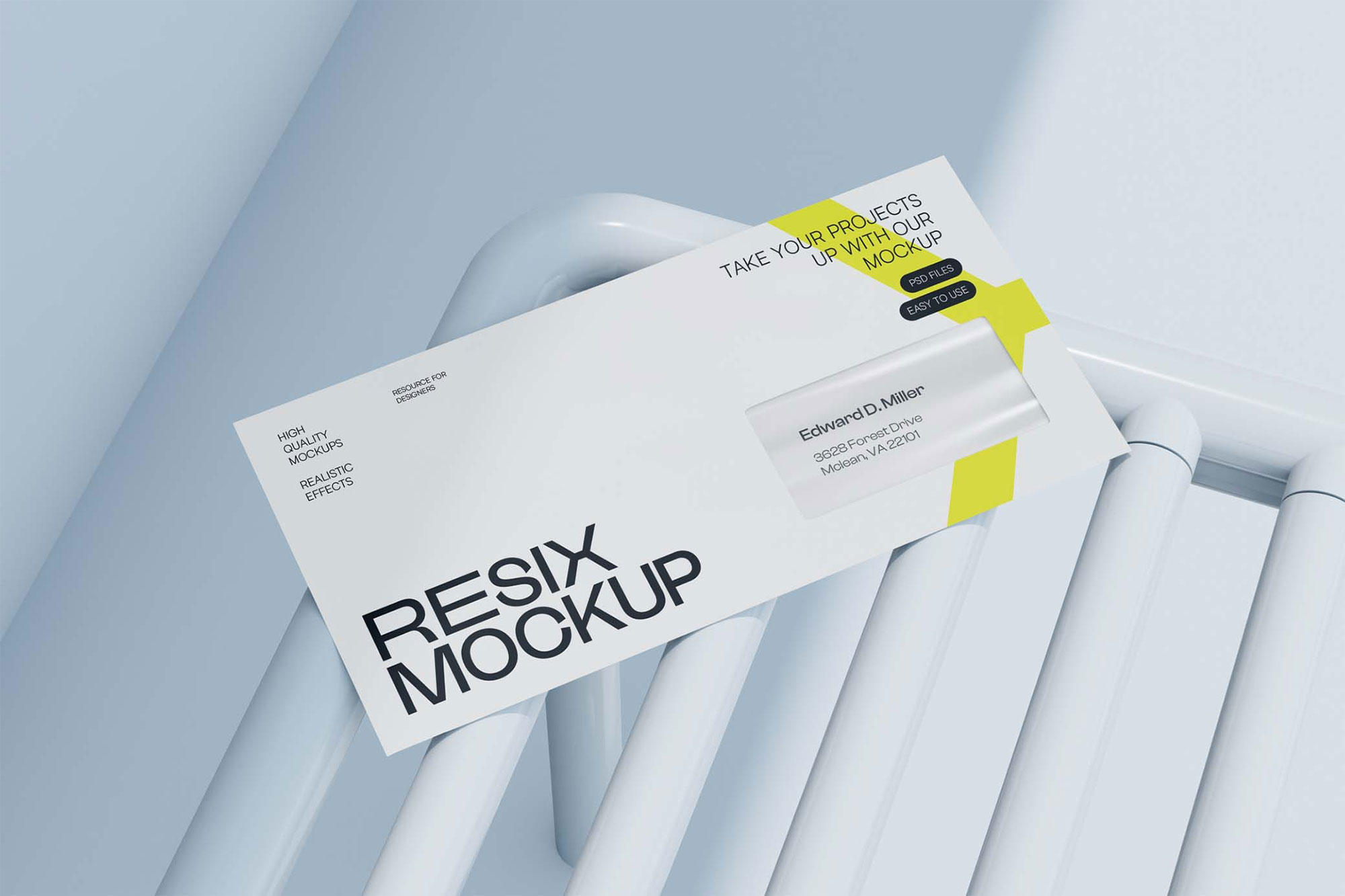 Free Professional Envelope Mockup PSD Template