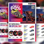 Professional Fitness Sportswear Sale Flyer Templates