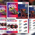 Professional Fitness Sportswear Sale Flyer Templates