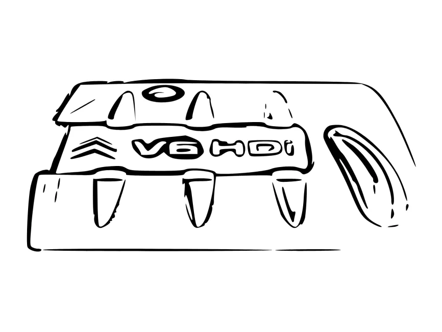 PSA V6 HDI Logo