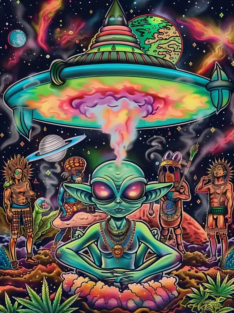 Psychedelic Alien Gathering