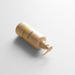 Pump Dispenser Bottle Mockup in Perspective View