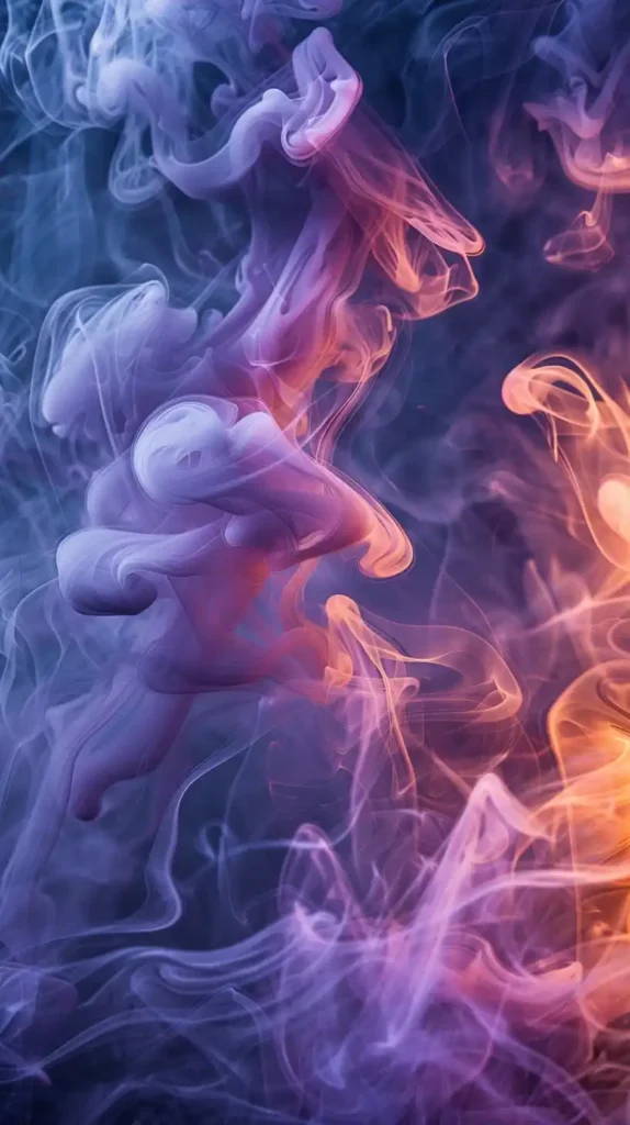 Purple Mist Abstract Raw
