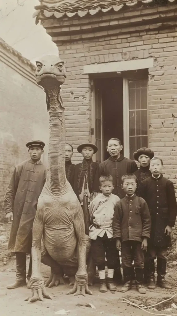 Qing Group with Alien