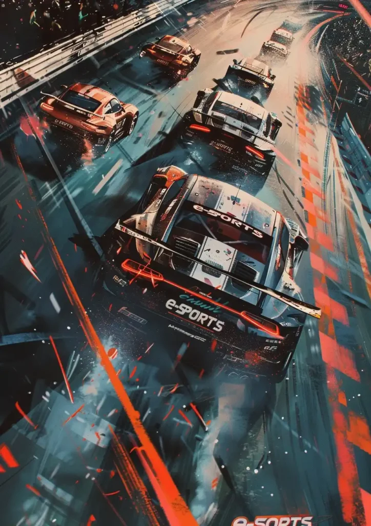 Racing Car e-SPORTS Poster
