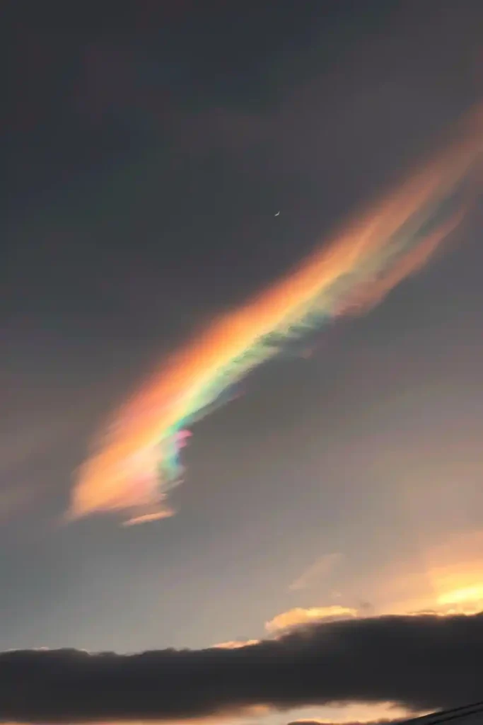 Rainbow Sunset Raw Art