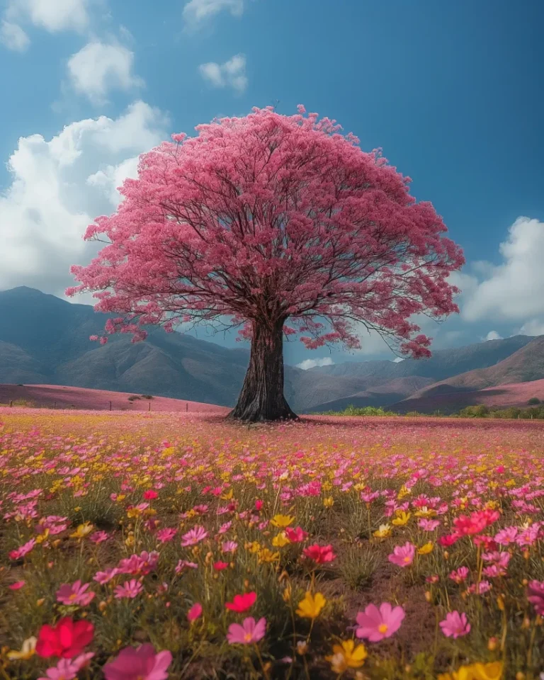 Raw Pink Ip Tree ai prompt preview