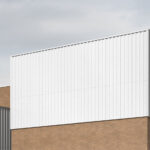 Realistic Big Metal Container Sign Mockup