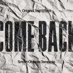 Realistic Crumpled Paper Text Effect