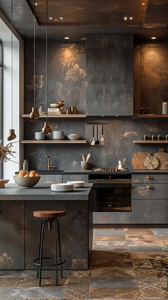 Realistic Gray Kitchen Photo