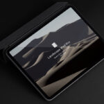Realistic iPad Pro on a Stand Mockup