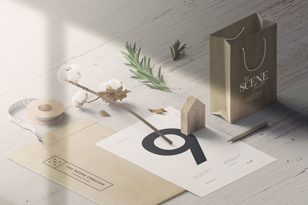 Realistic Perspective Scene Mockup