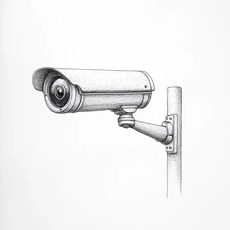 Realistic Security Camera Drawing
