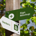 Realistic Wayfinding and Signage Mockup