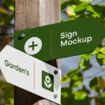Realistic Wayfinding and Signage Mockup