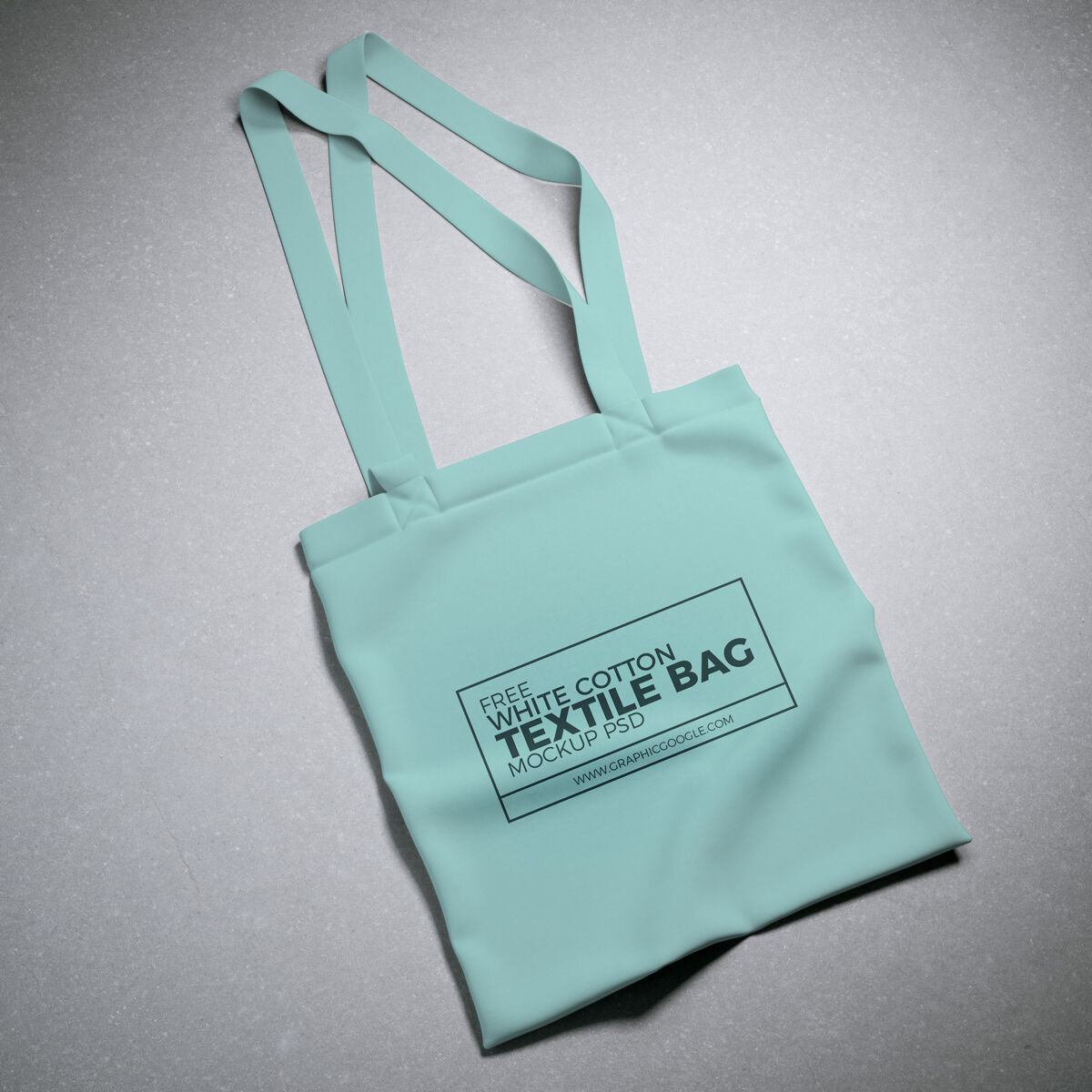 Realistic White Cotton Textile Shopping Bag Mockup FREE PSD