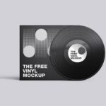 Record Vinyl Mockup of 5 Different Views