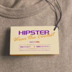 Rectangle Clothing Hang Tag on a T-shirt Mockup