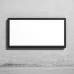Rectangle Street Billboard Mockup for Advertisement on a Wall