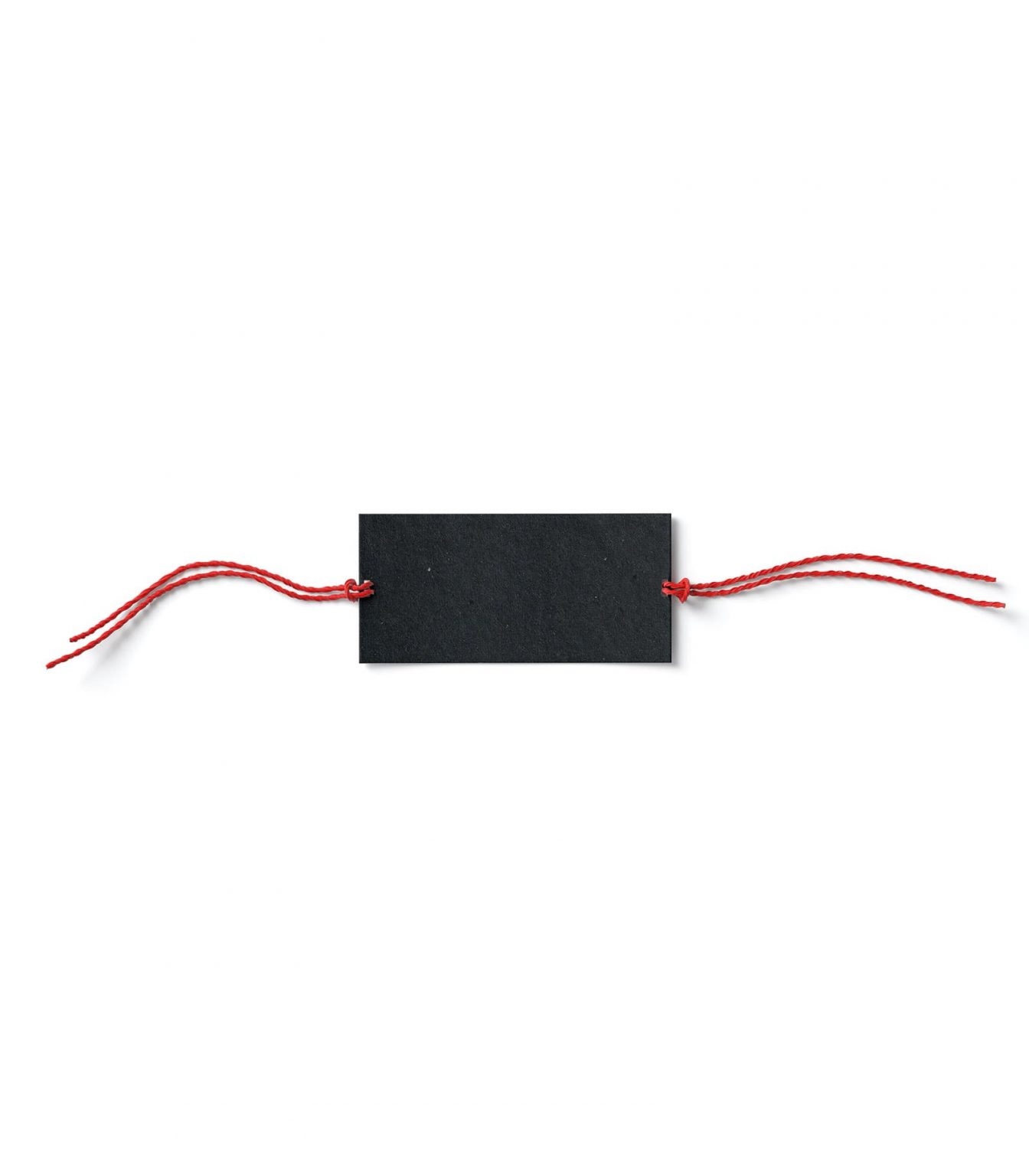 Rectangular Tag with Rope Mockup from a Top View FREE PSD