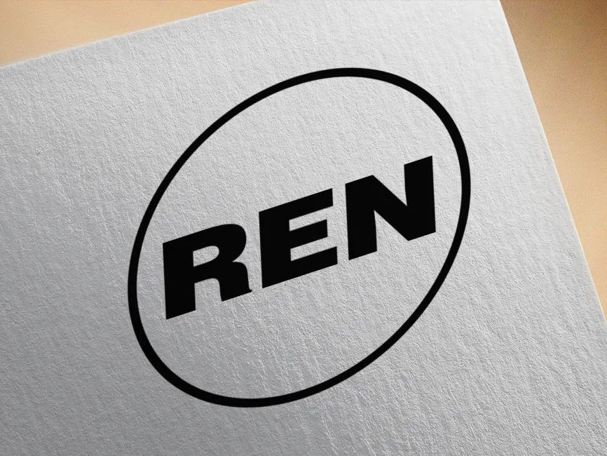 REN TV Black Logo