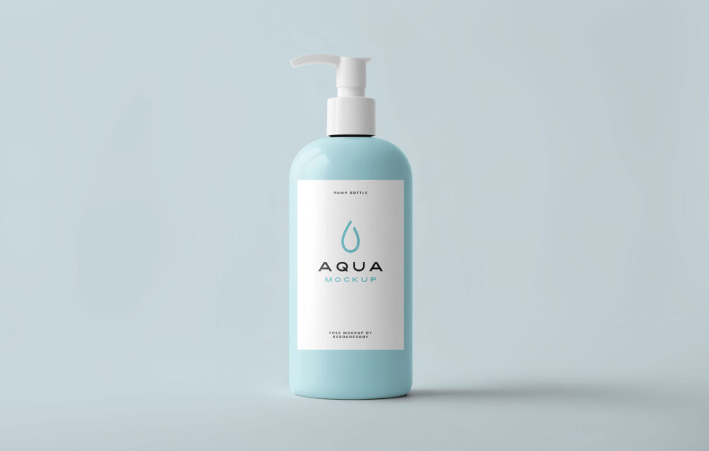 Minimal Pump Bottle Mockup