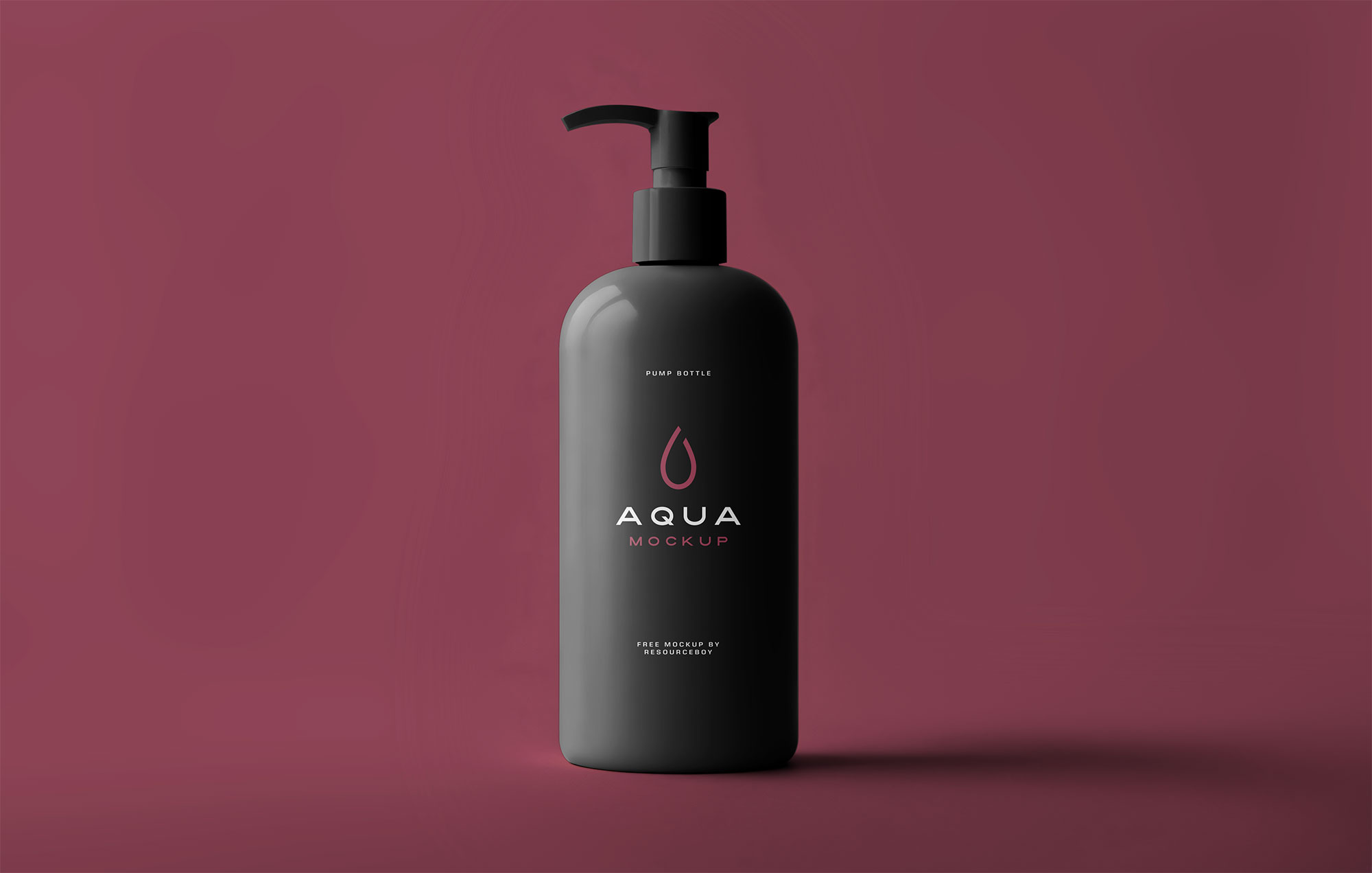 Free Minimal Pump Bottle Mockup PSD Template