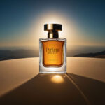 Perfume Bottle Mockup with Mountain View