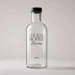 Sleek and Minimal Glass Bottle Mockup