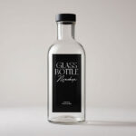Sleek and Minimal Glass Bottle Mockup