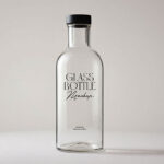 Sleek and Minimal Glass Bottle Mockup