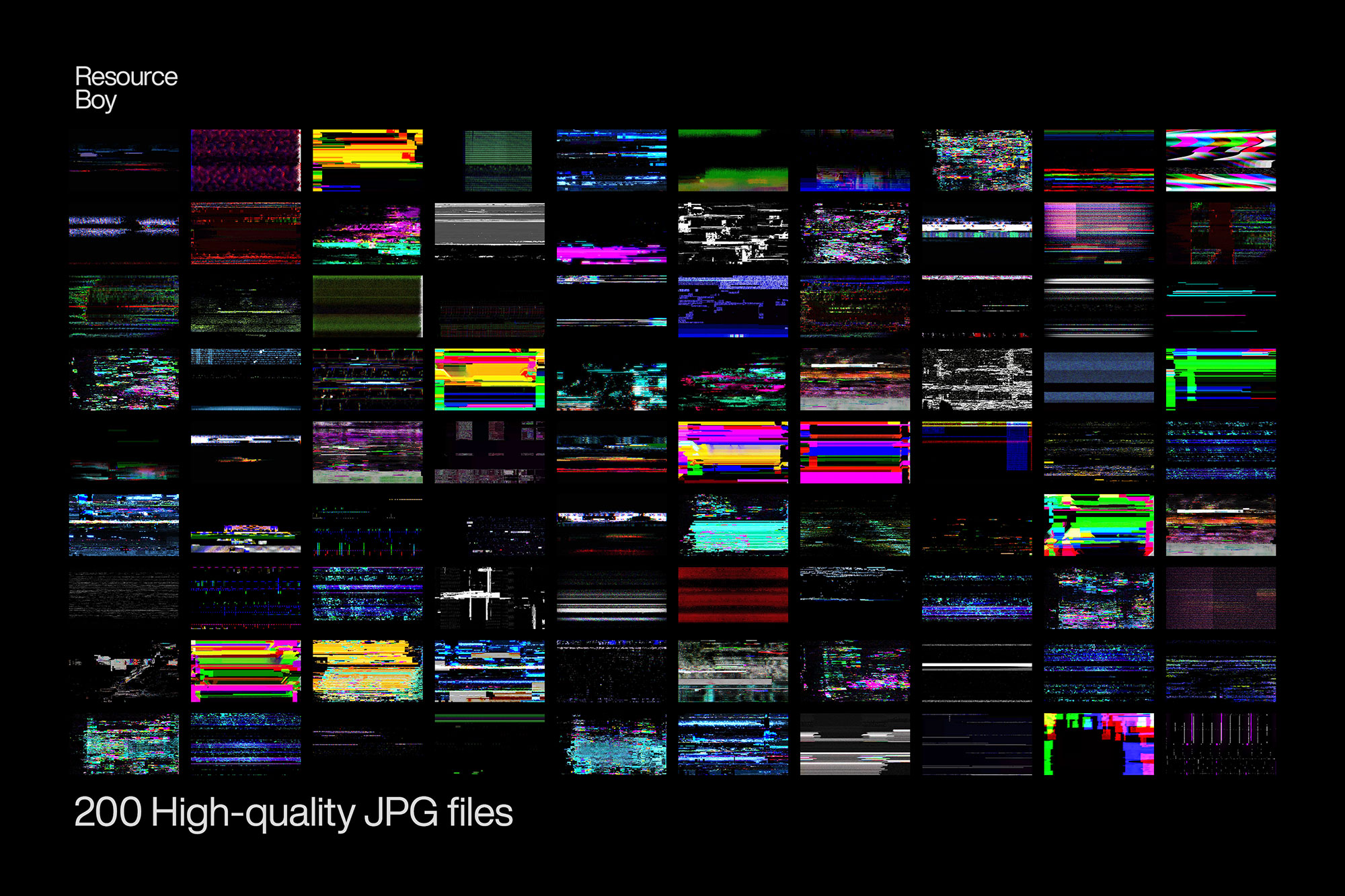 free glitch overlays / textures 4k resolution