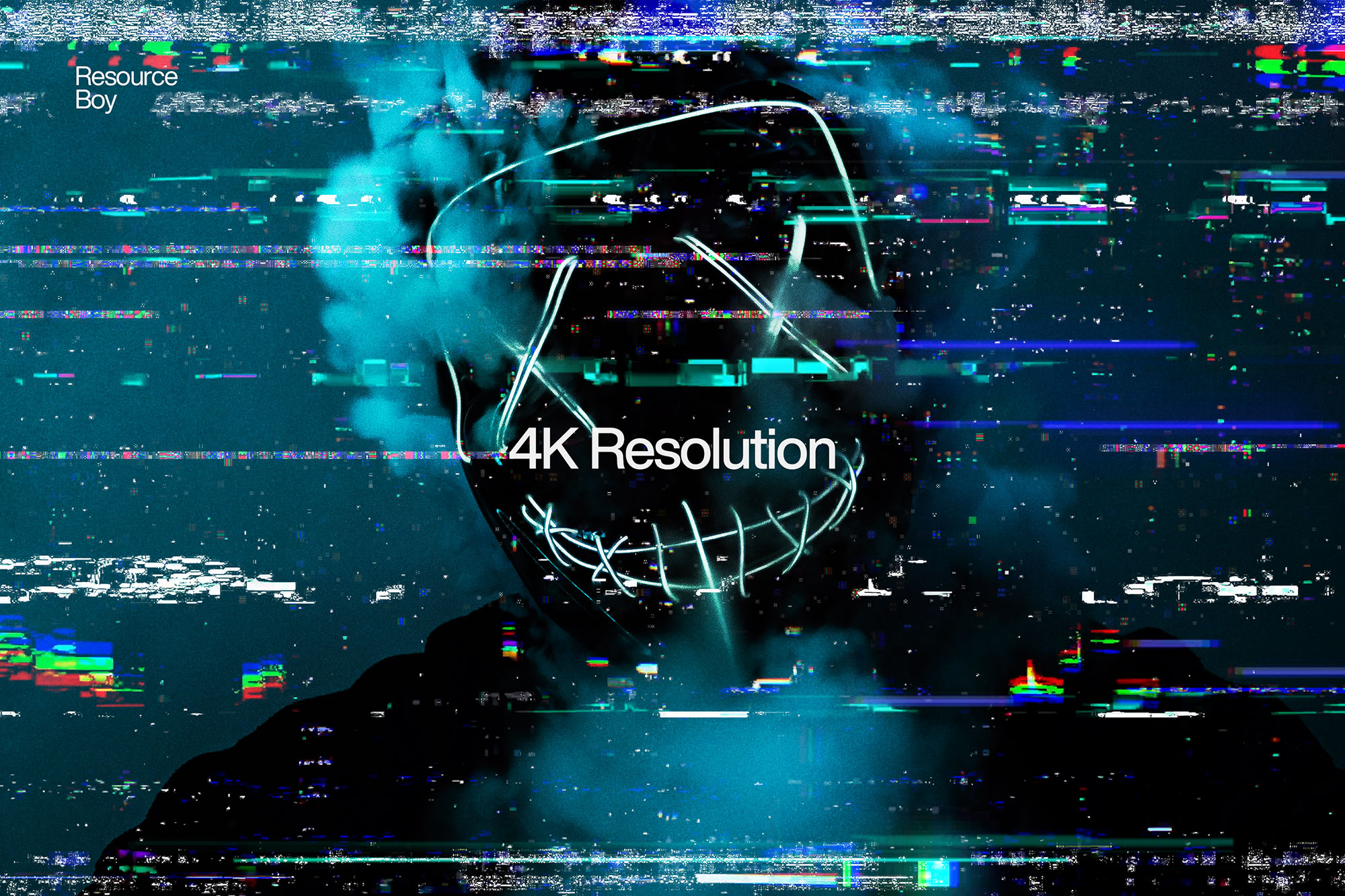 free glitch overlays / textures 4k resolution