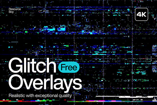 200 Glitch Overlays