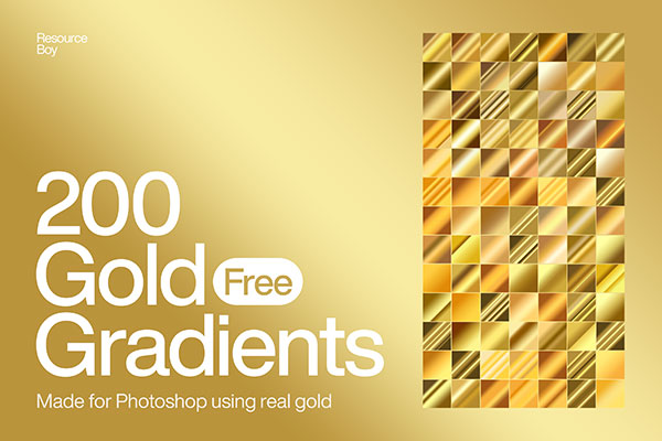 200 Gold Photoshop Gradients gradient preview