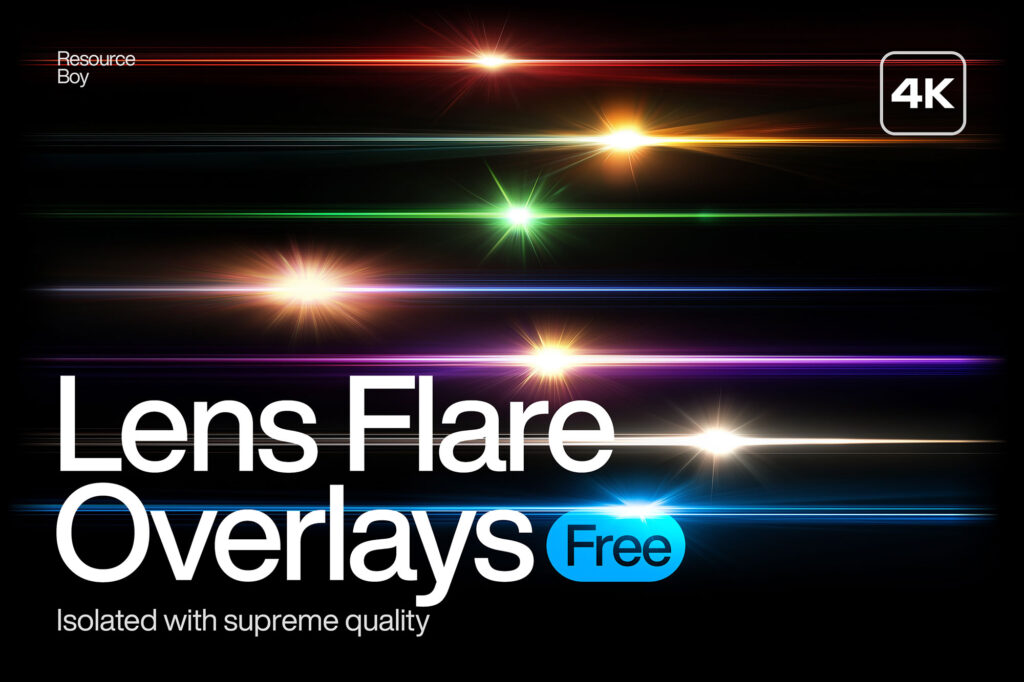200+ Lens Flare Overlays