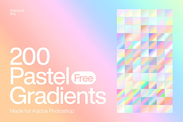 200 Pastel Photoshop Gradients gradient preview