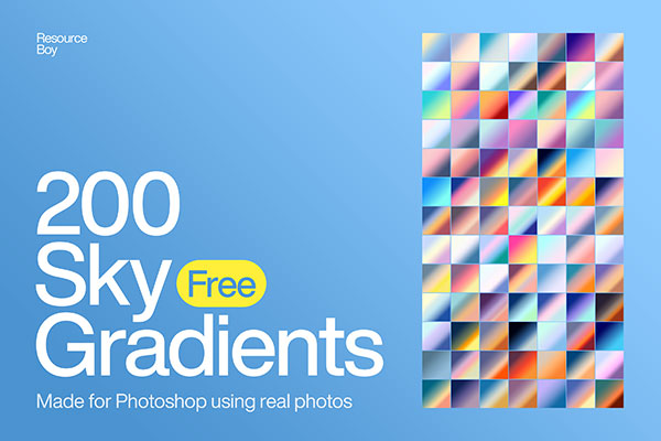 200 Sky Photoshop Gradients gradient preview