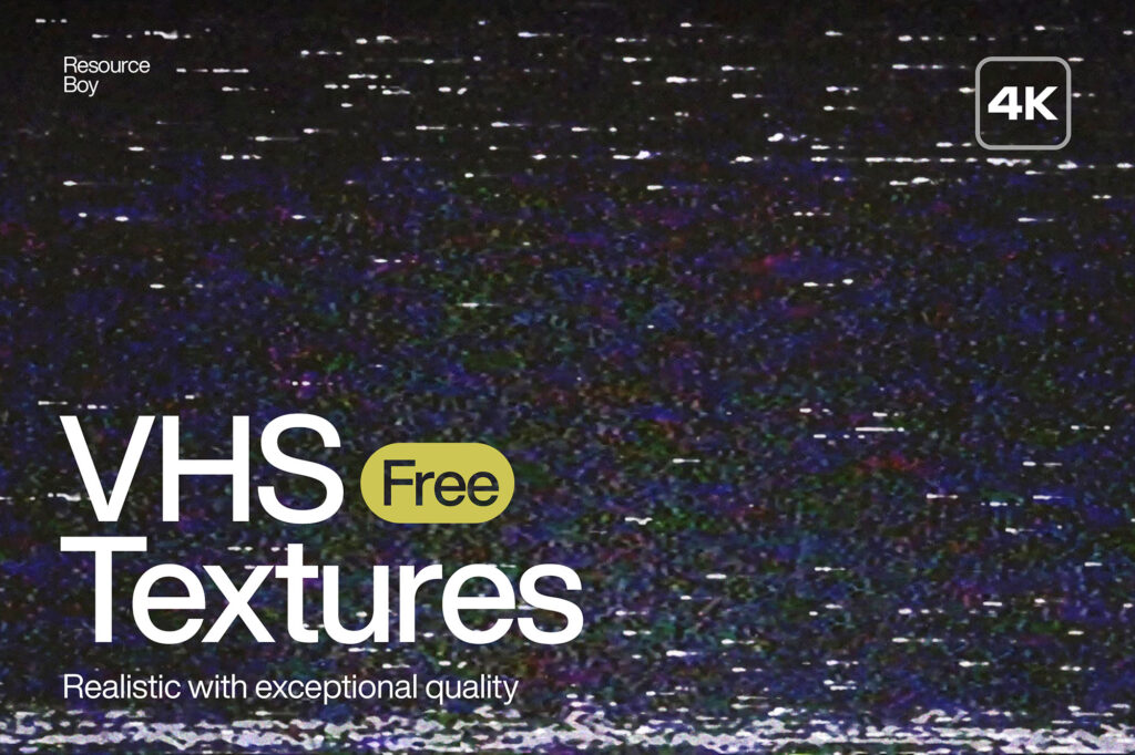 100 VHS Textures