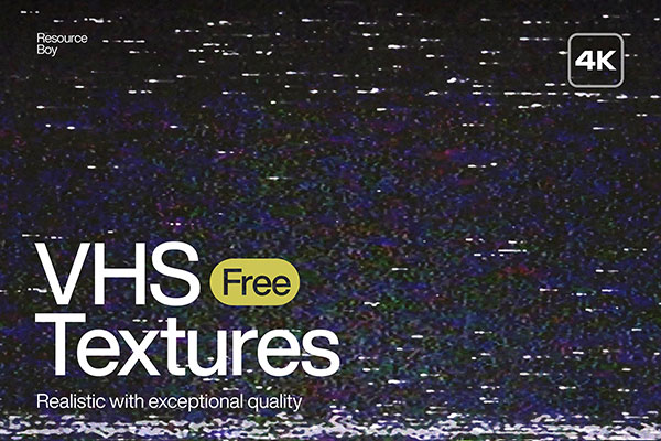 100 VHS Textures