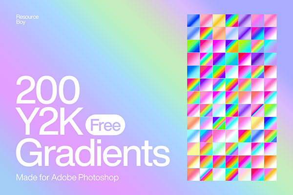 200 Y2K Photoshop Gradients gradient preview