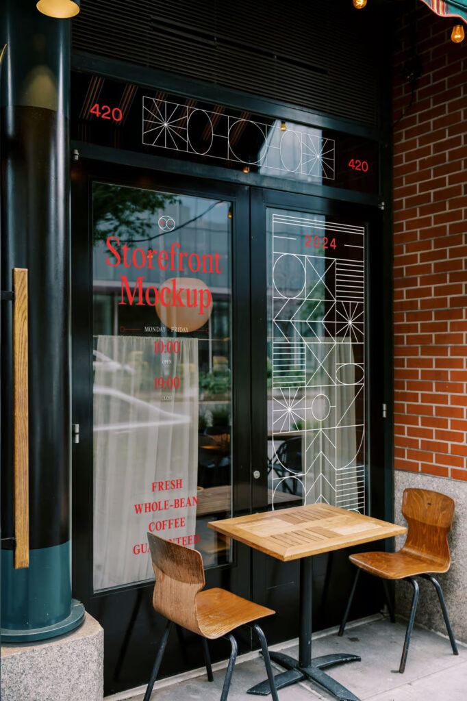 Restaurant Window Mockup