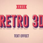 Retro 3D Text Effect