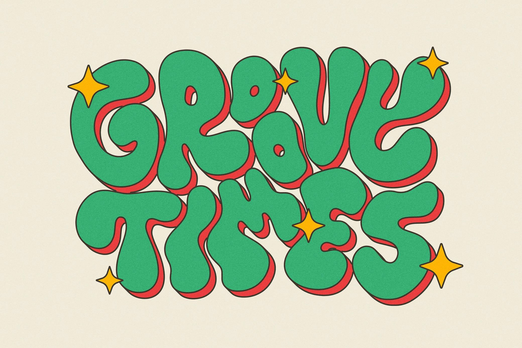 Free Retro 3D Volume Text Logo Effect PSD Template