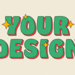 Retro 3D Volume Text Logo Effect
