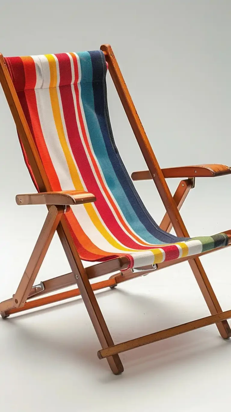 Retro Beach Chair Illustration ai prompt preview