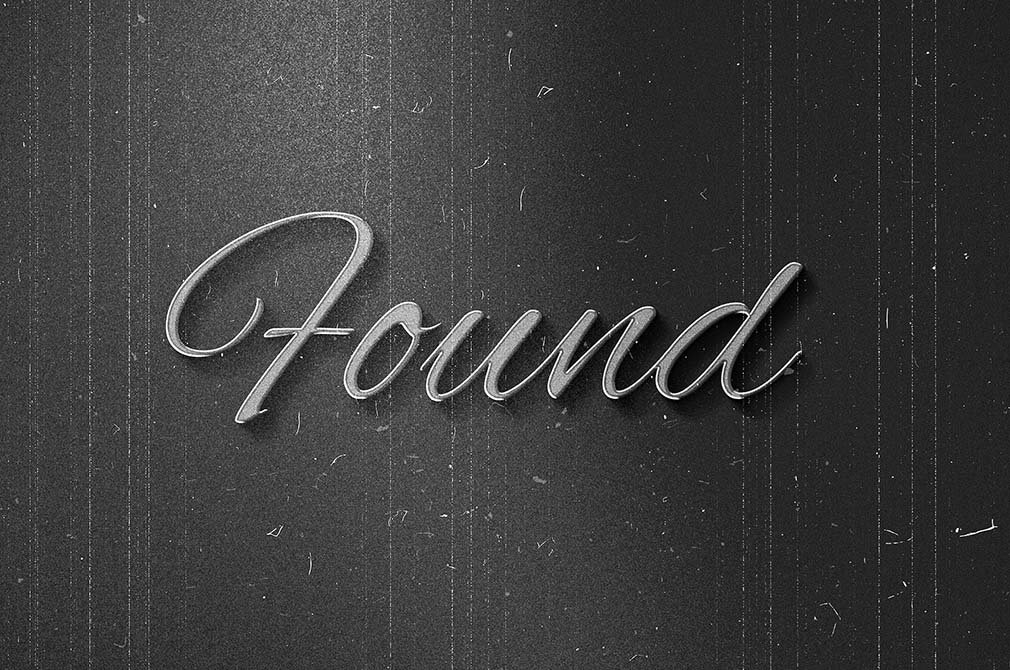 Retro Black and White Text and Logo Effect FREE PSD