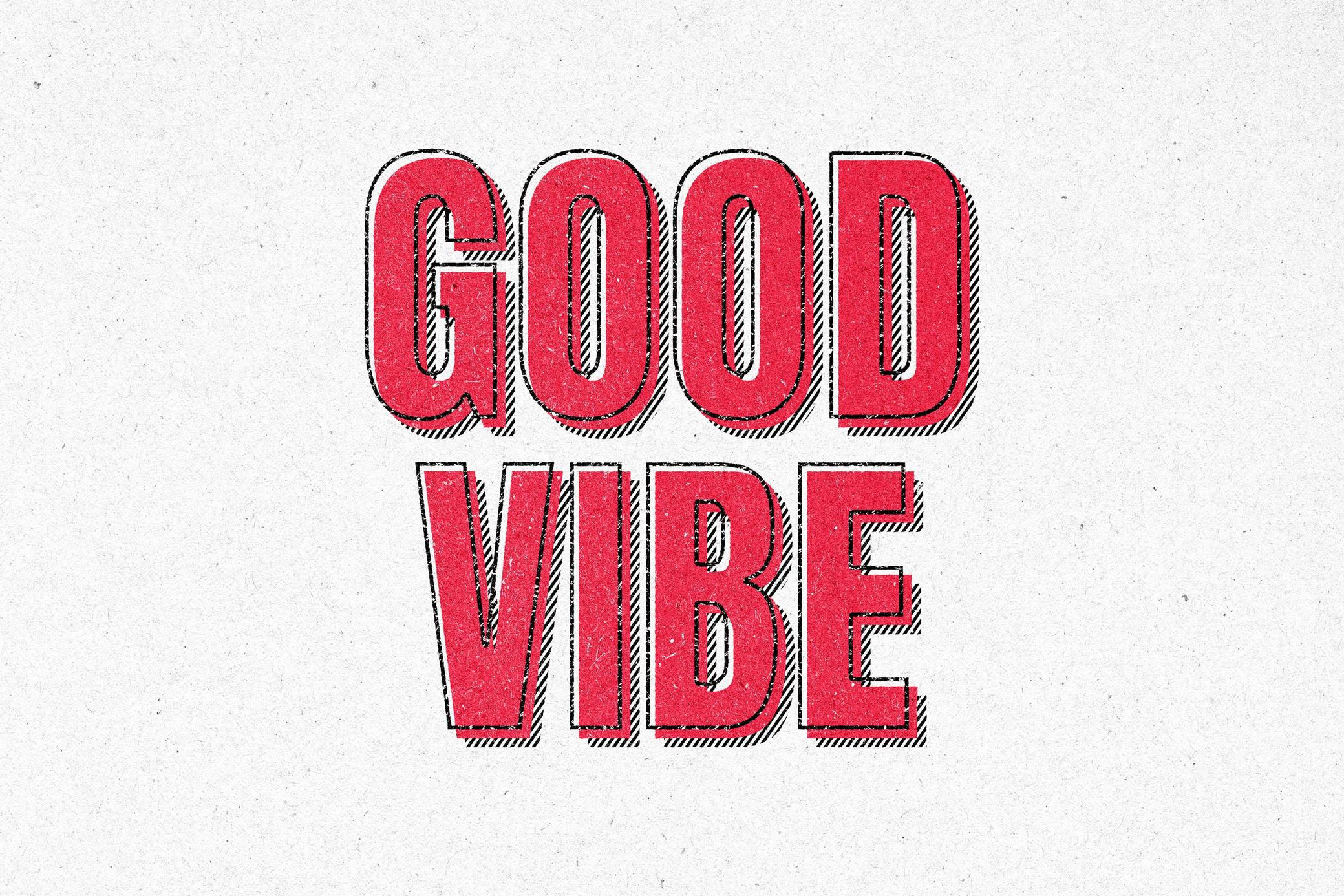 Free Retro Cartoon Text Effect PSD Template