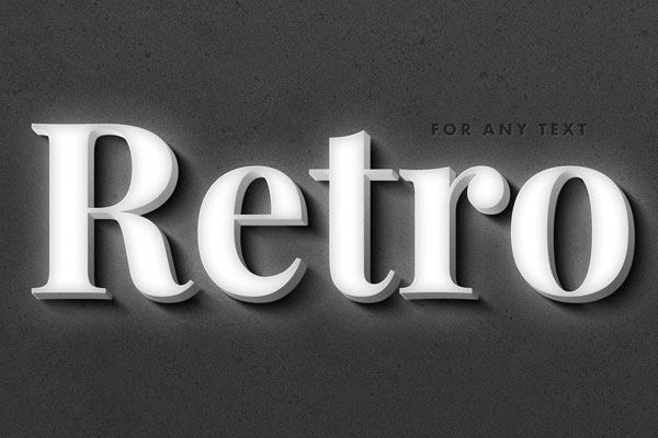 Retro Film Text Effect