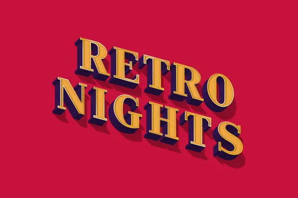 Perspective of a Retro 70s Text Effect